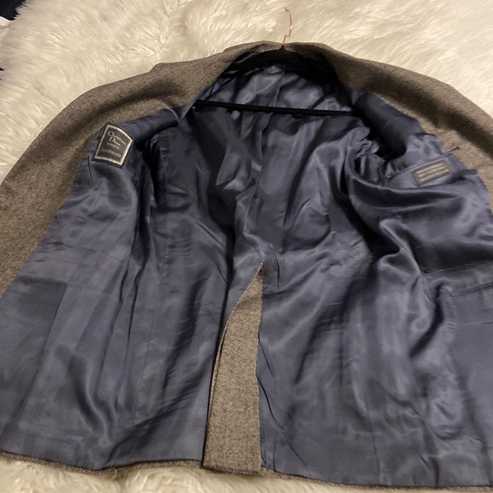 Christian Dior Vintage Coat no size length 32” pit to pit 38/40”color grayish - Picture 7 of 12